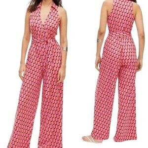 Diane Von Furstenberg Pink Elegant Jumpsuit